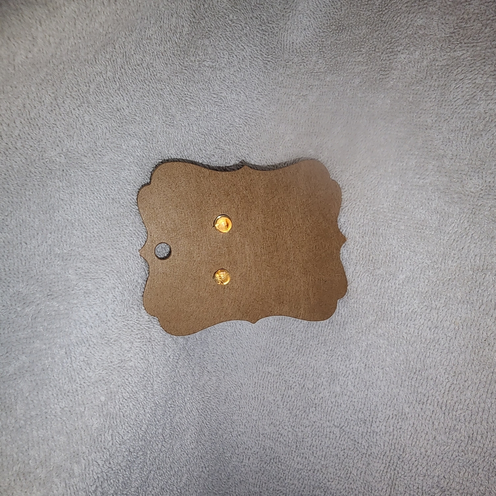 Wooden Decorative Plaque with Gold Accents
